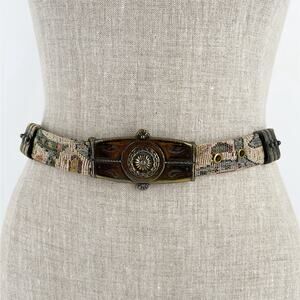 90s paisley tapestry belt 1990s vintage